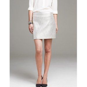 Banana Republic Silver & Gold Metallic Skirt